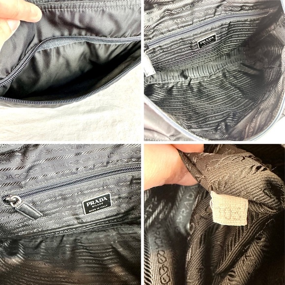 Prada black nylon shoulder bag or diaper bag with dust bag - Picture 15 of 16